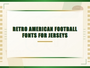 Retro American Football Jersey Fonts – Vintage Style Lettering for Teams